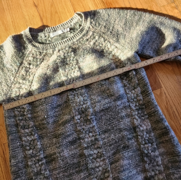 Prana Kerrolyn Sweater Brown Crew Neck Chevron Knit Gorpcore Hiking Size M - Picture 14 of 14